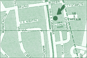 Mappa del quartiere in cui si trova l'ufficio del Territorio